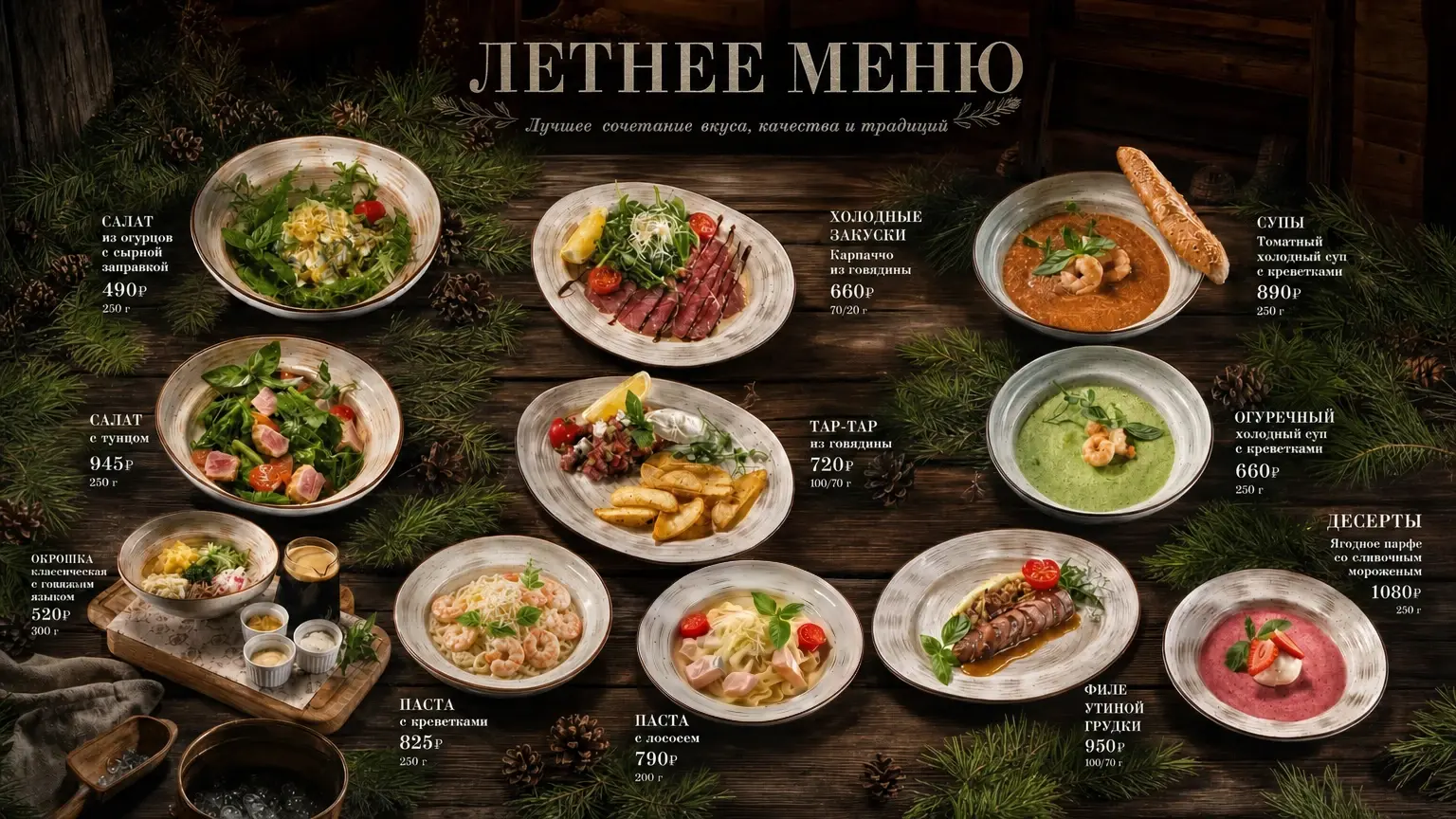 блюда летнего меню